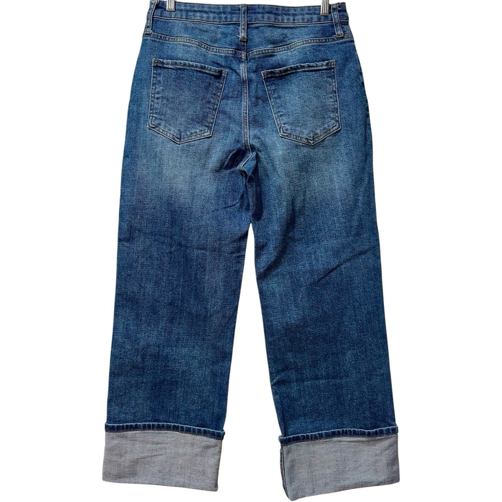 Kut from the Kloth Mid-Wash Blue Wide Leg Jeans - Picture 6 of 9